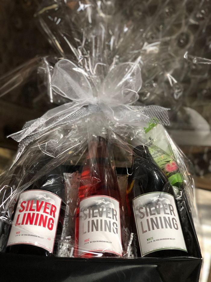 Soaking Up The Silver Lining Gift Basket